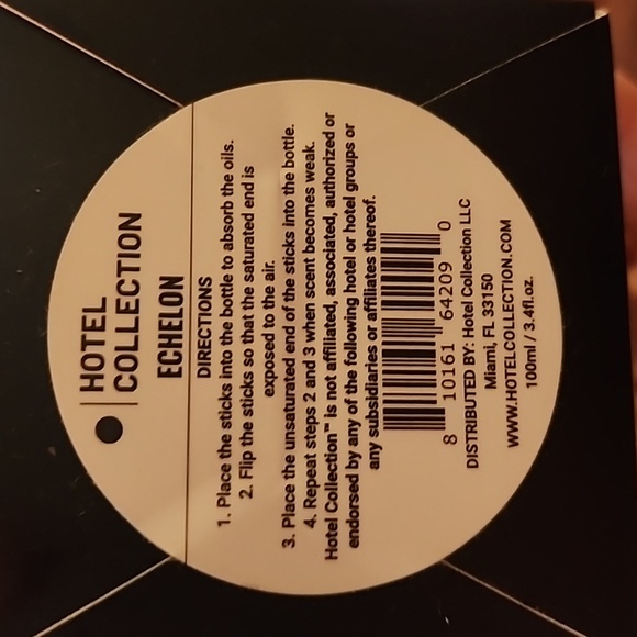 NIB Hotel Collection Black Reed Diffuser Box - Picture 5 of 6